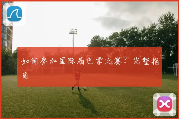 如何参加国际扇巴掌比赛？完整指南